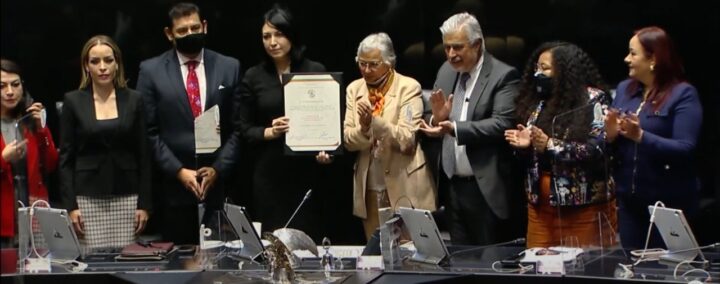 El Senado de la República aprobó la designación de la C. Victoria Rodríguez Ceja como miembro de la Junta de Gobierno del Banco de México.