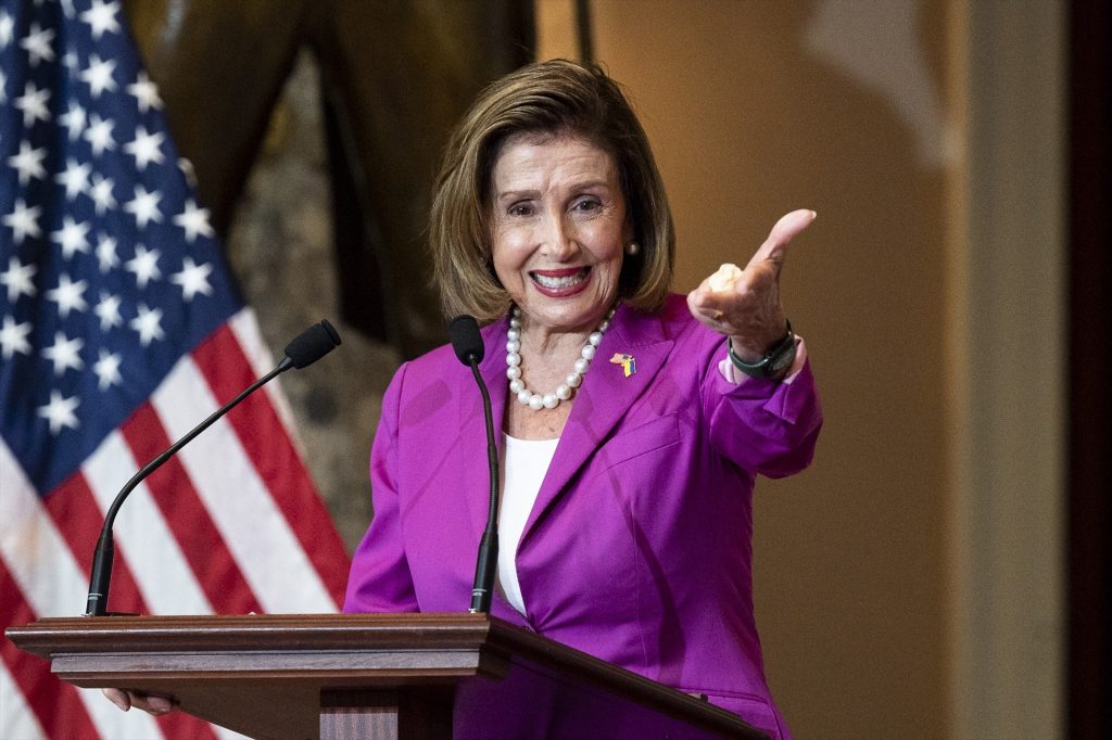 Nancy Pelosi, presidenta de la Cámara de Representantes de EU