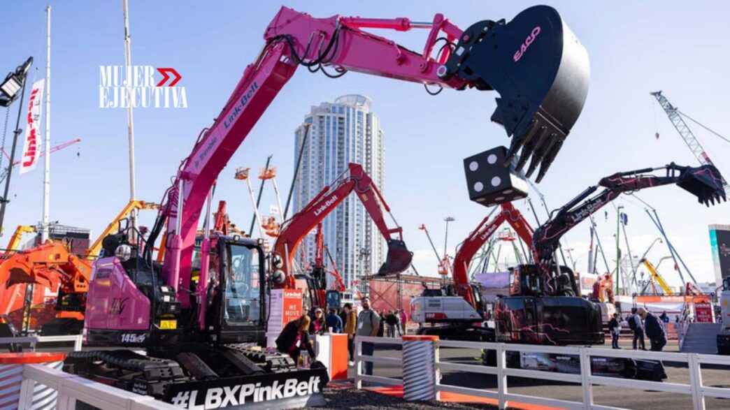 Link-Belt subasta excavadora rosa en 220 mil dólares